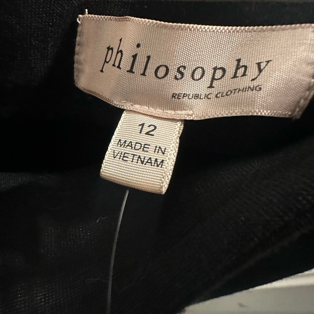 Philosophy Black Women's skirt Classic Solid Black